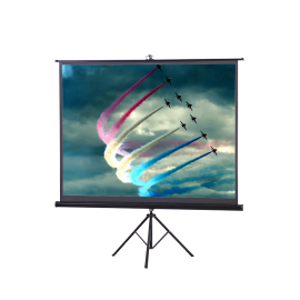 Tripod 6' x 6' (100") 1:1 Matte White Projector Screen