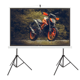 Tripod 8feet X 10feet (150'') 4:3 Matte White  Double Tripod Screen